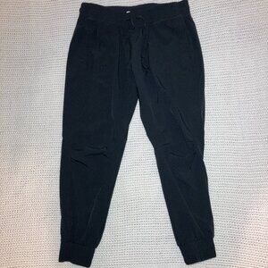 Fabletics Black‎ Activewear Joggers Women's Medium Drawstring Stretch Athleisure